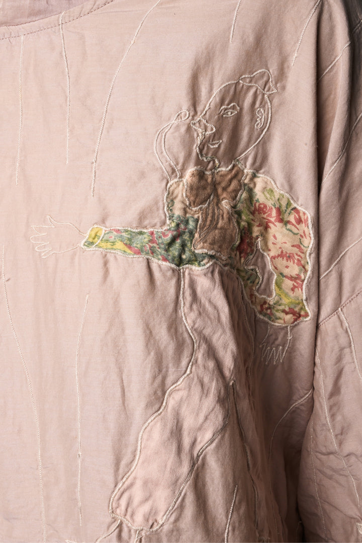 Magnolia Pearl Size OS Oversized Embroidered Top
