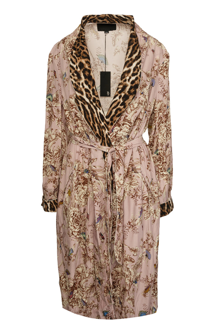 R13 Size S Floral Smoking Robe