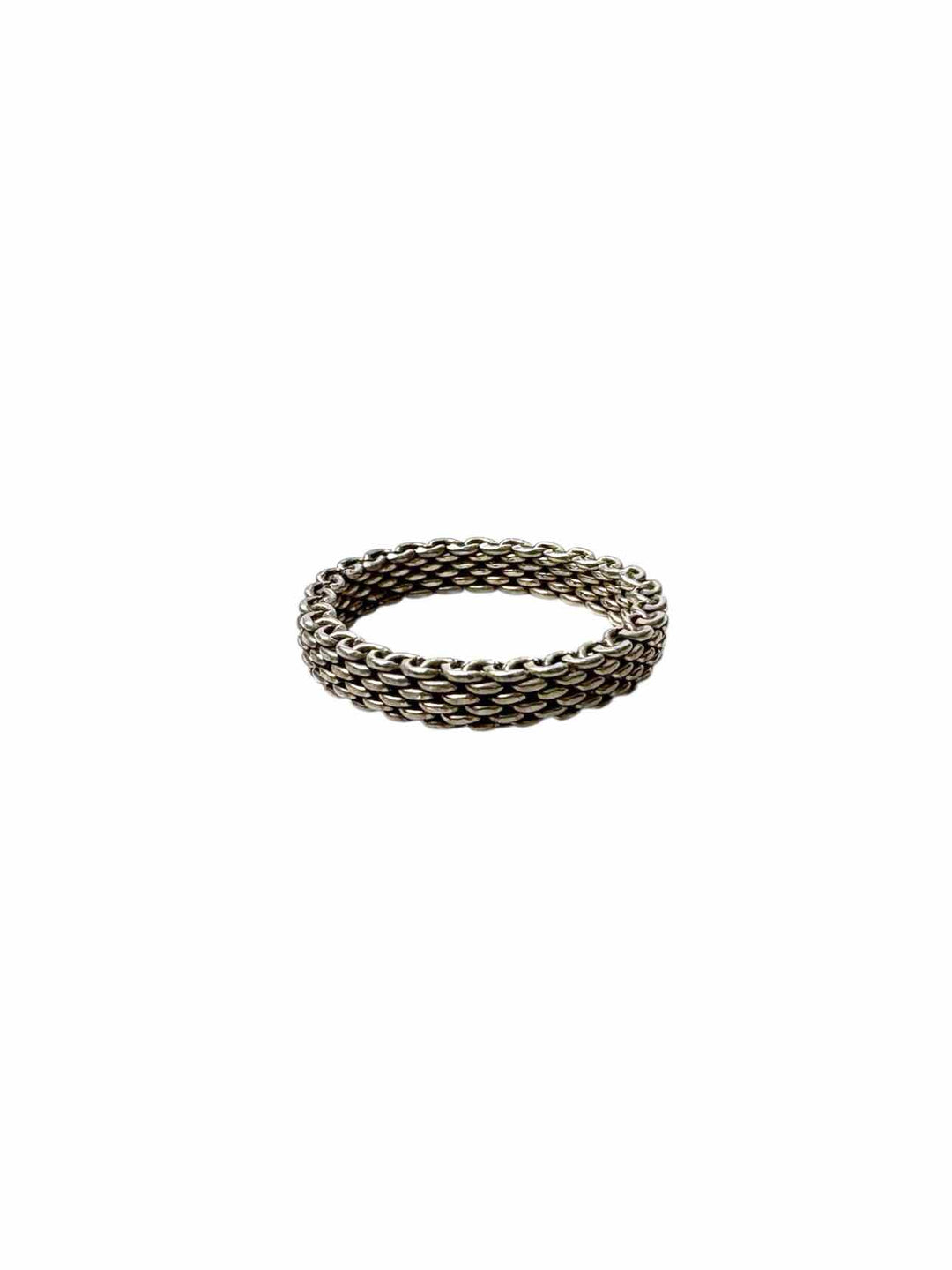 Tiffany & Co 925 Silver Somerset Mesh  Ring