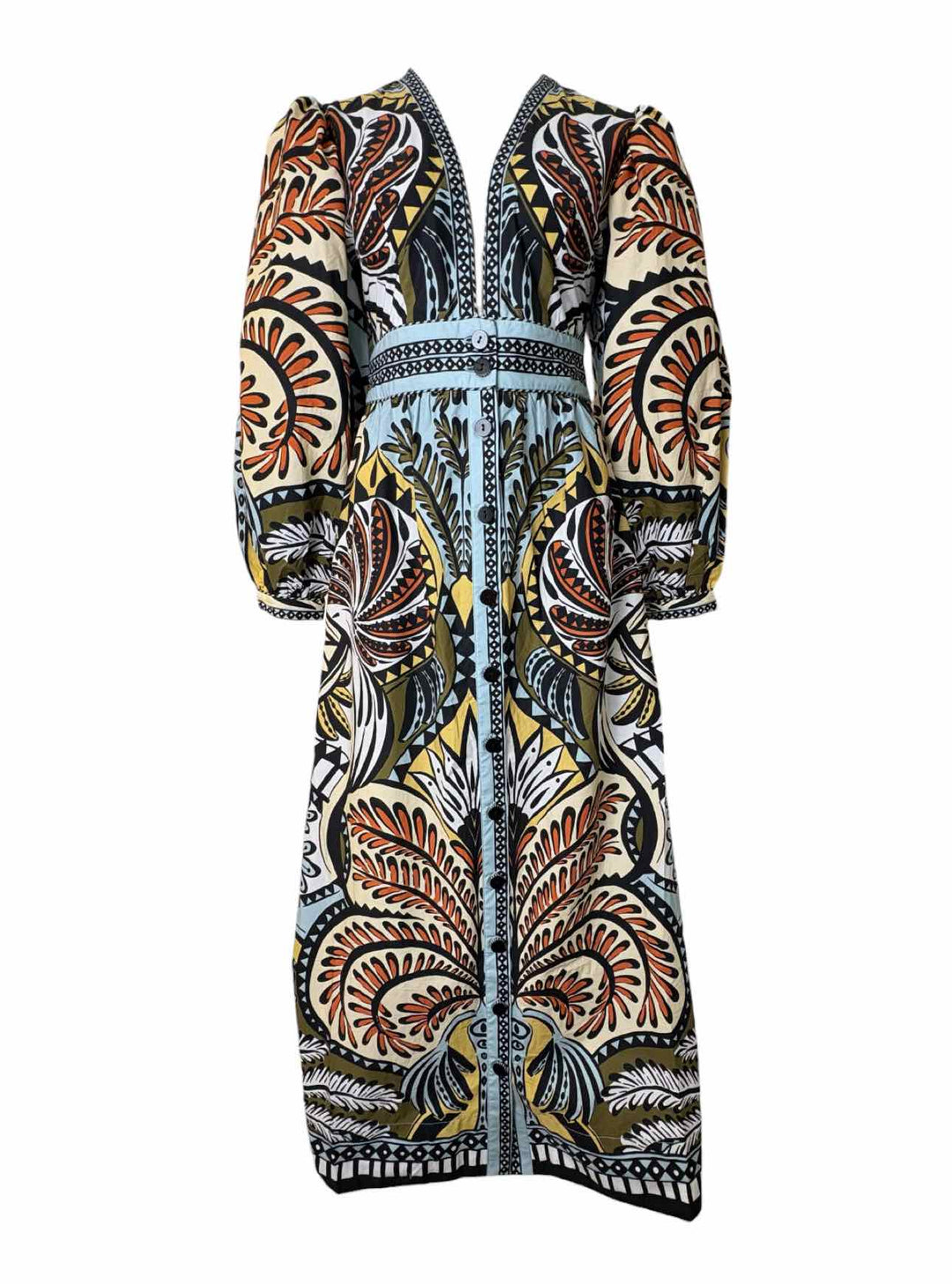 Farm Rio Size S Balamana Multicolour Dress