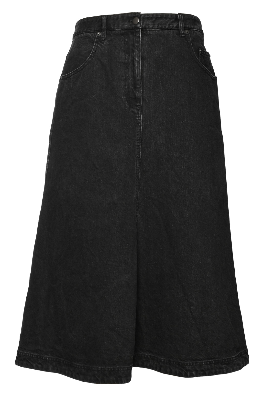 Tibi Size 29 Denim Midi A-Line Skirt