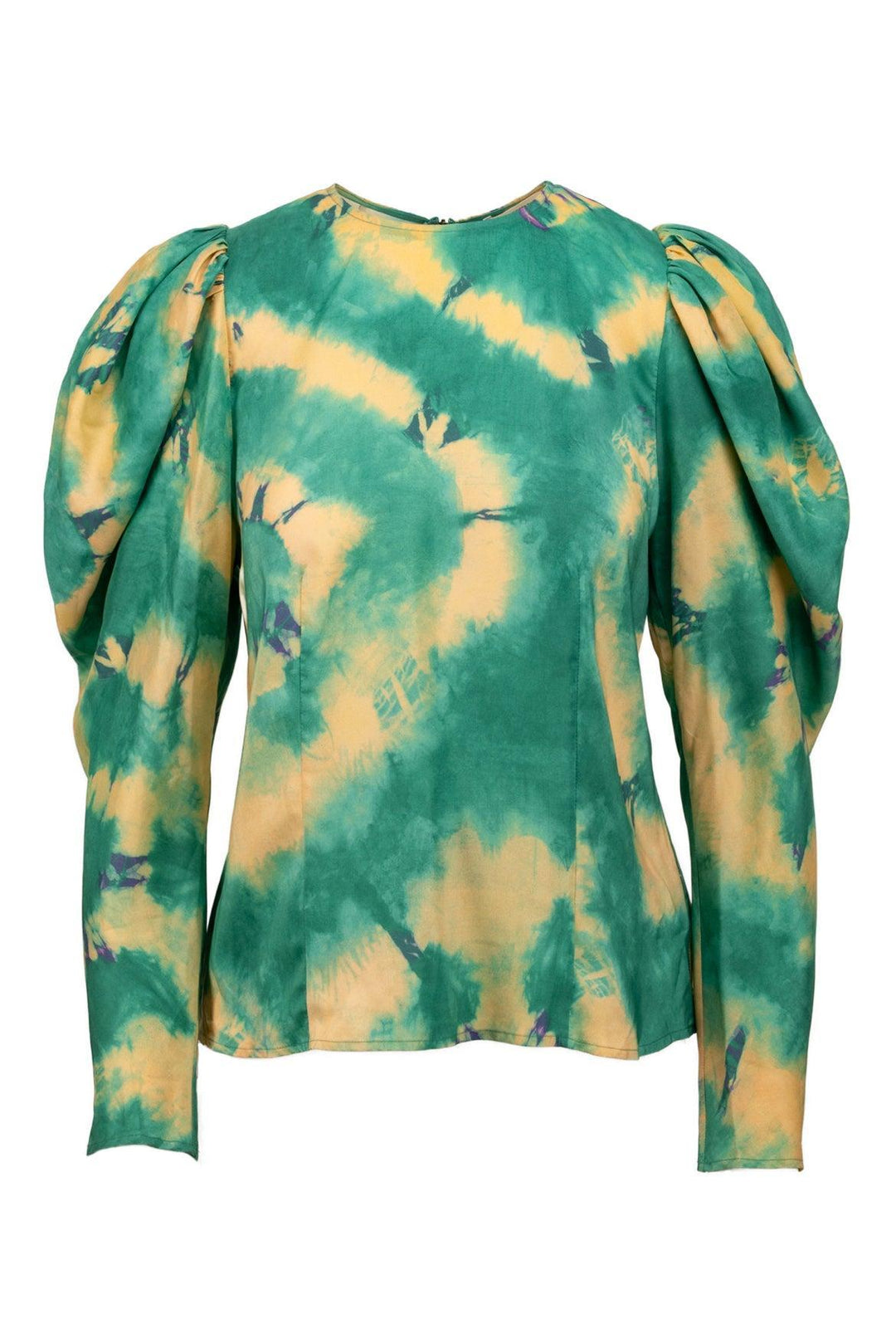 Ulla Johnson Size 4 Ora Tie-Dye Puff Sleeve Tops