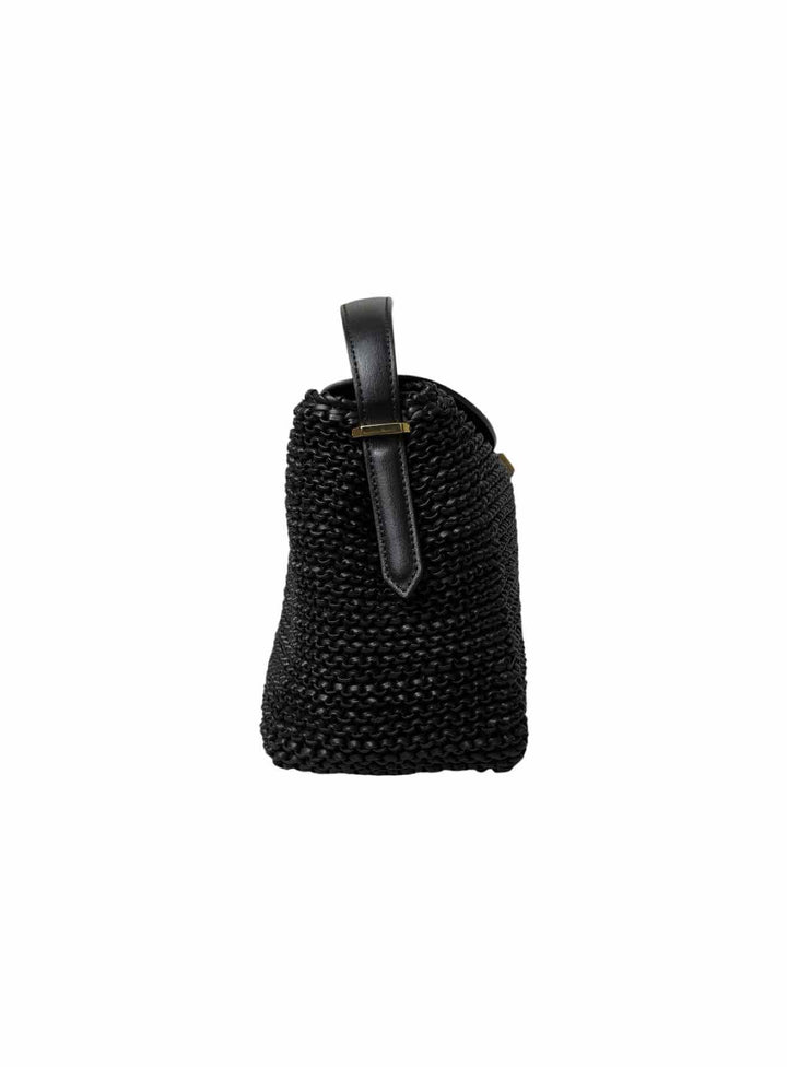 Toteme T-Lock Woven Leather Purse