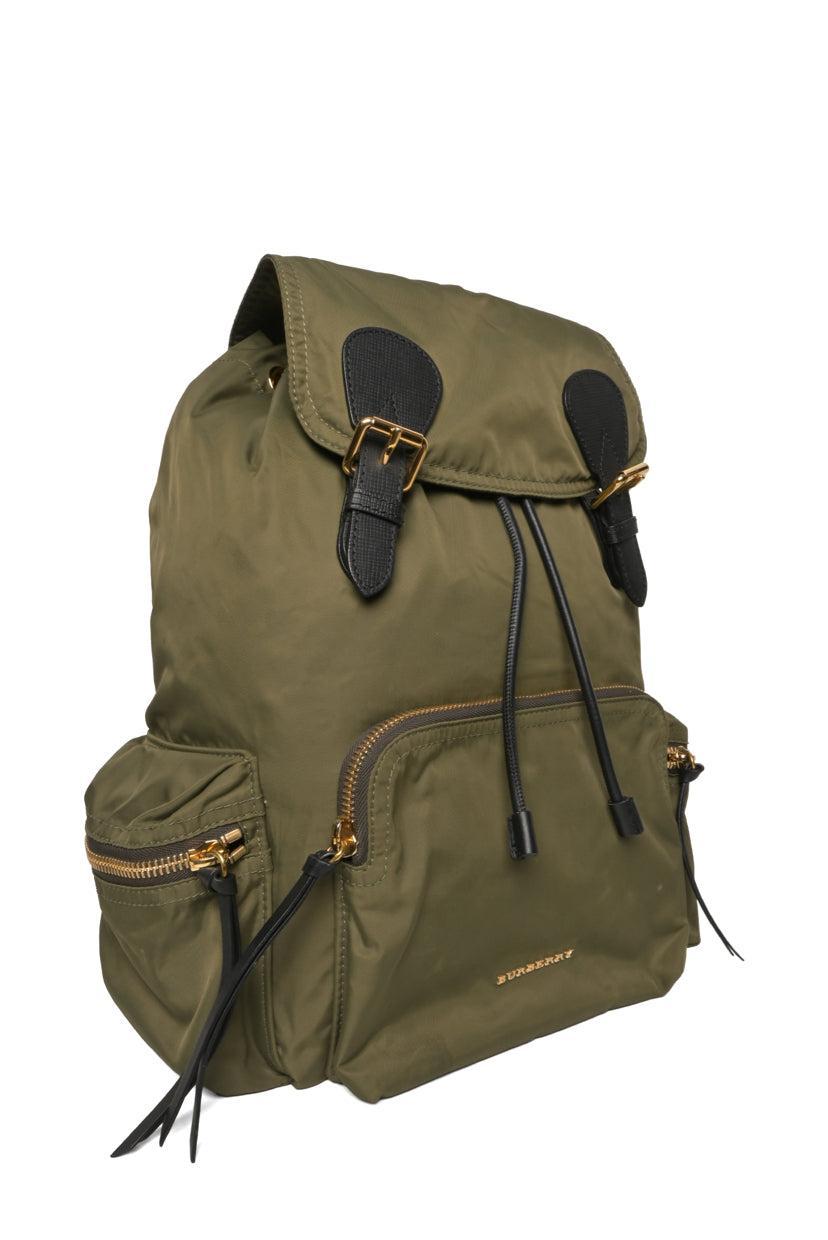 Burberry Rucksack Nylon Leather-Trimmed BackPack
