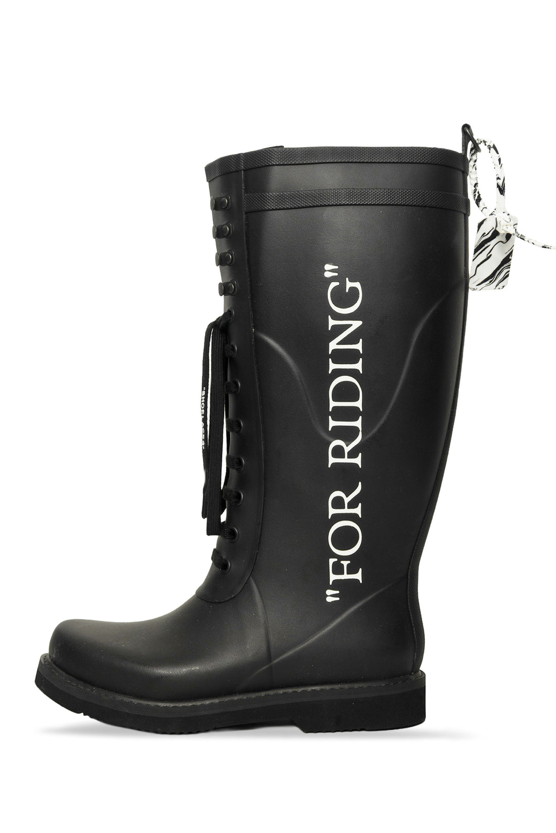 Off White Men's Size 41 "FOR RIDING" Rubber Boots