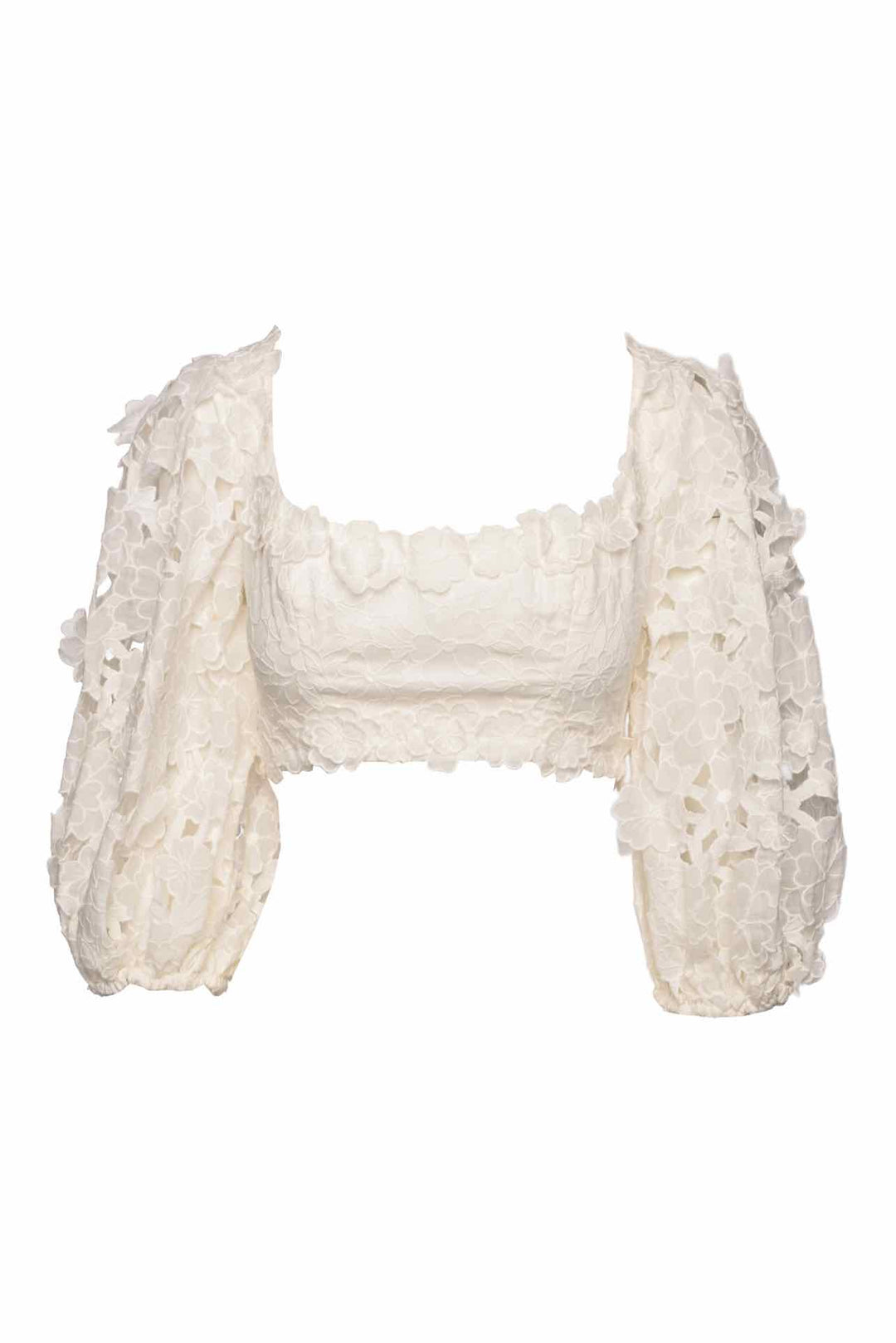 Zimmermann Size 1 Cropped Guipure Lace Tops