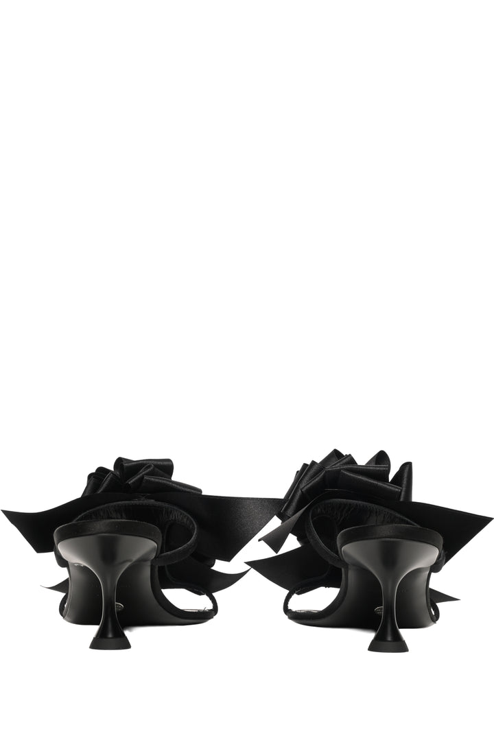 Proenza Schouler Size 38 Tee Souvenir Bow-Detailed Satin Sandals