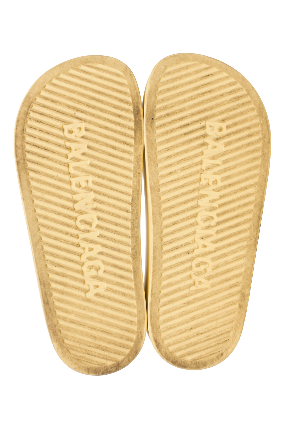 Balenciaga Size 7 Logo Platform Pool Slides