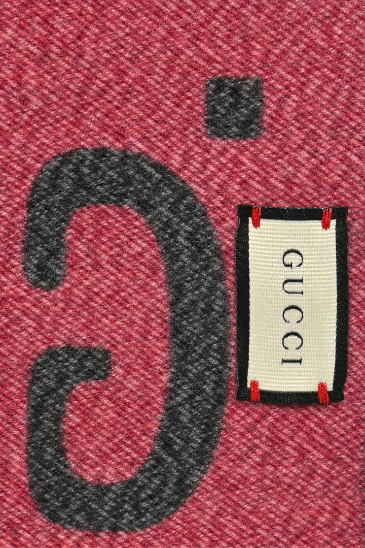 Gucci GG Jacquard Wool & Silk Scarf