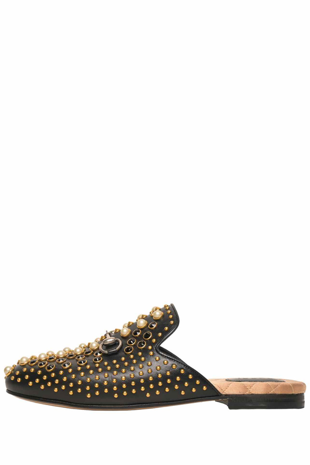 Gucci Size 37.5 Studded Princetown Mules