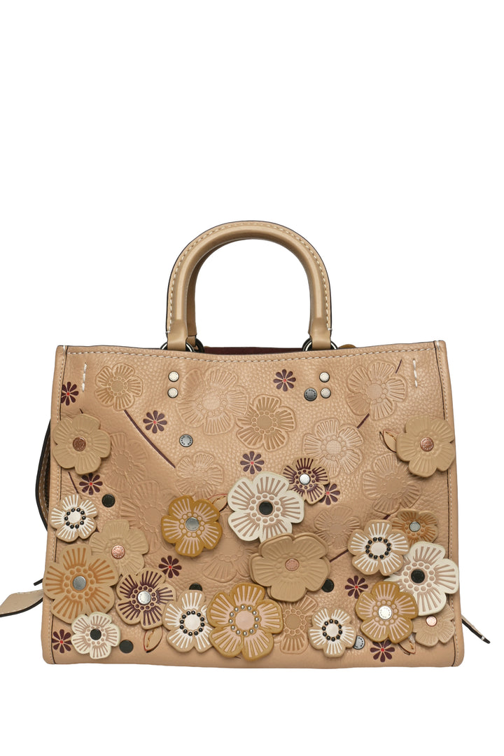 Coach 1941 Tea Rose Applique Rogue Shoulder Bag
