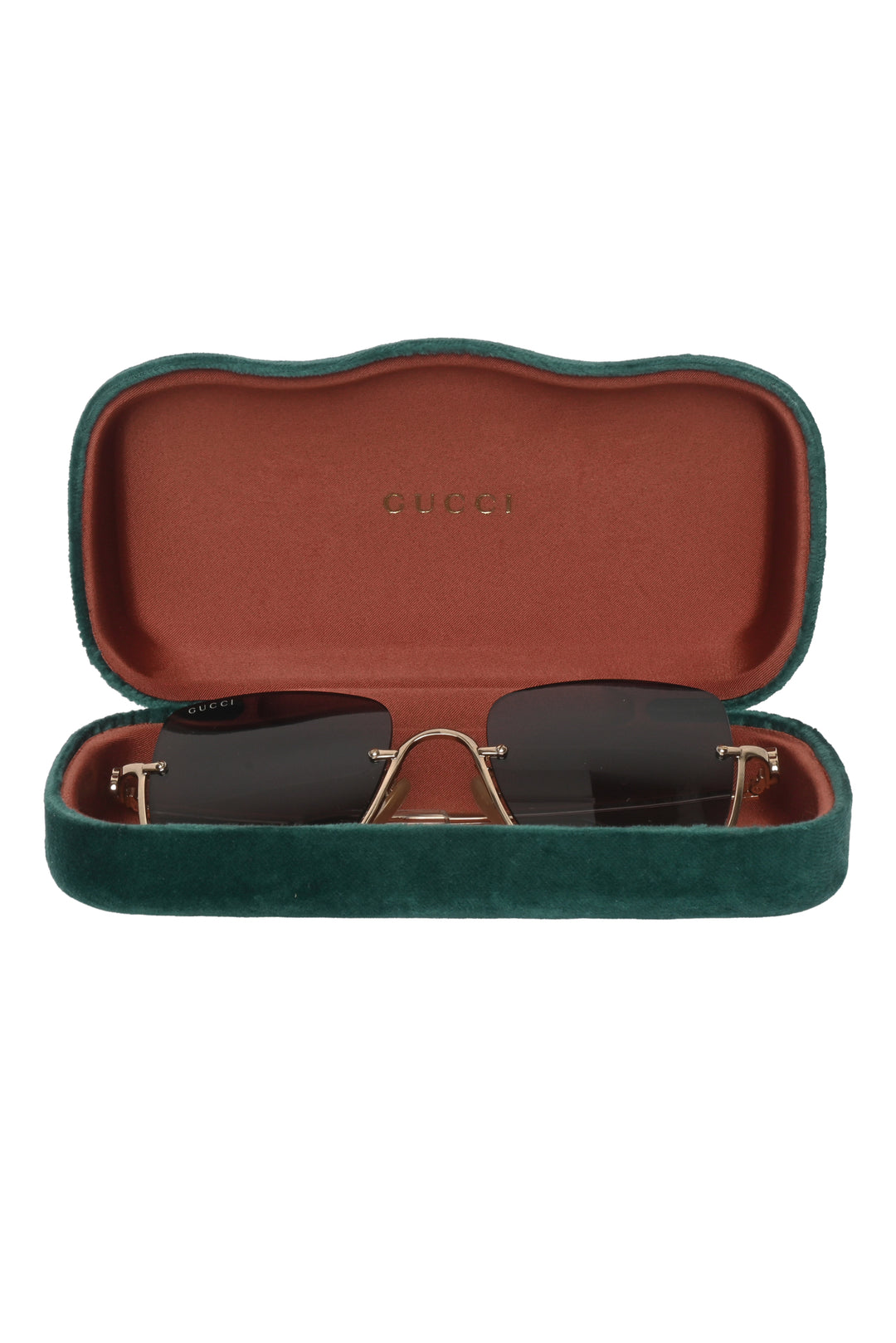 Gucci Square Frame Logo Sunglasses