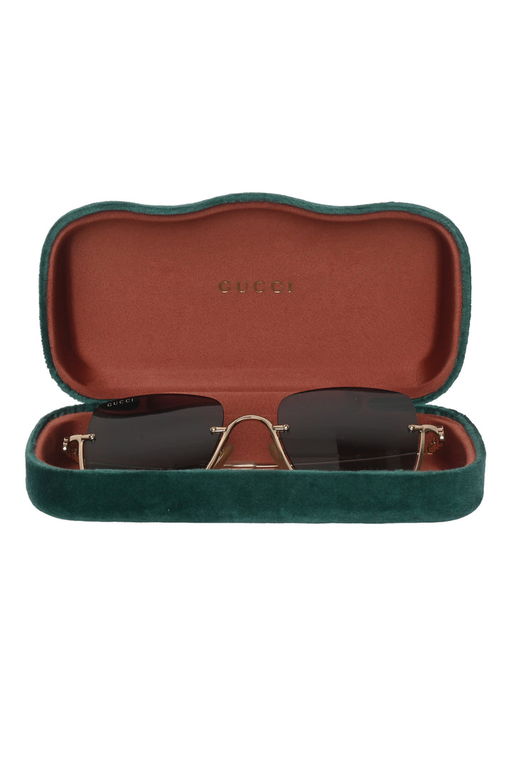 Gucci Square Frame Logo Sunglasses