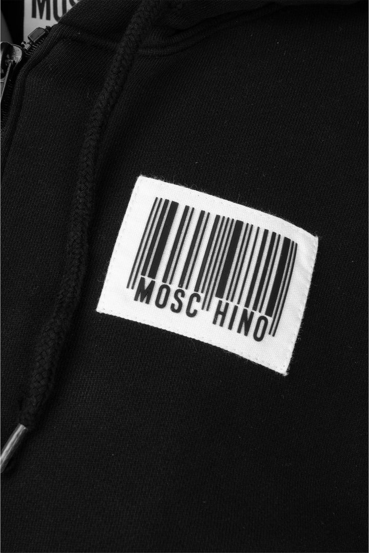 Moschino Couture Size XS Barcode Cropped Hoodie & Pant Set