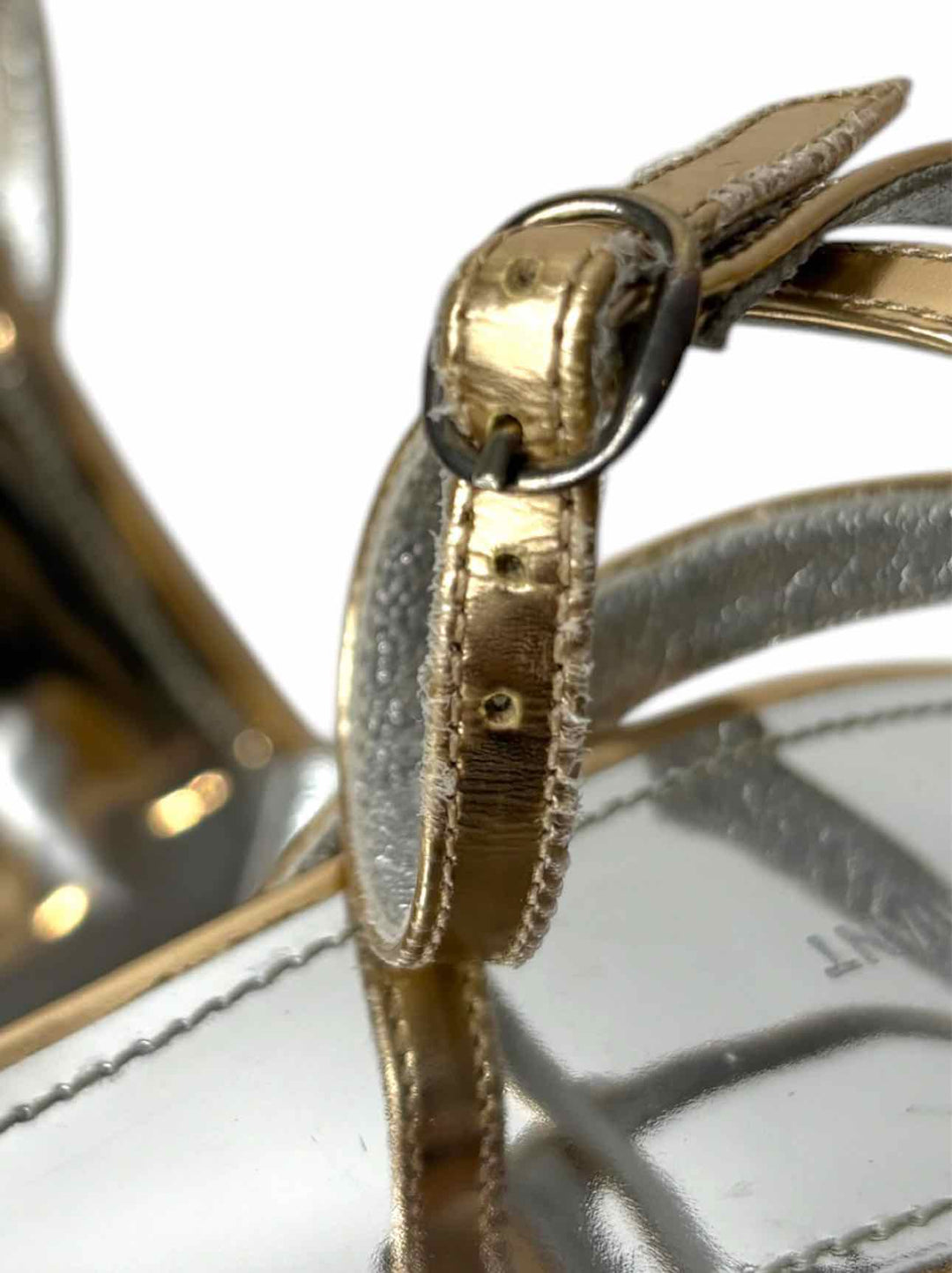 Isabel Marant Size 37 Metallic Bow Story Leather Sandals