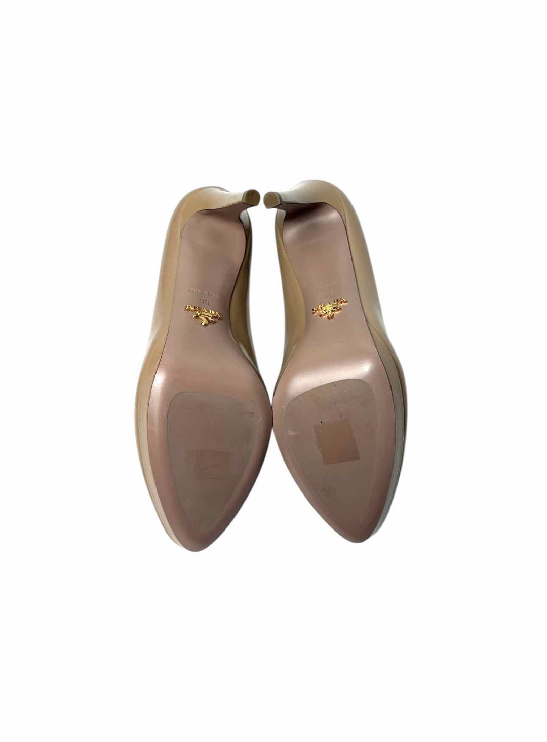 Prada Size 38 Patent Leather Platform Pumps