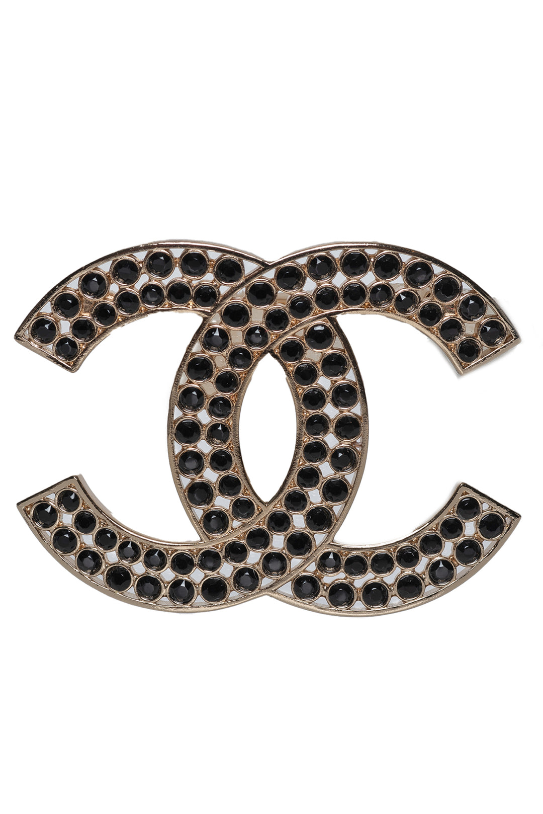 Chanel 2023 Strass CC Brooch