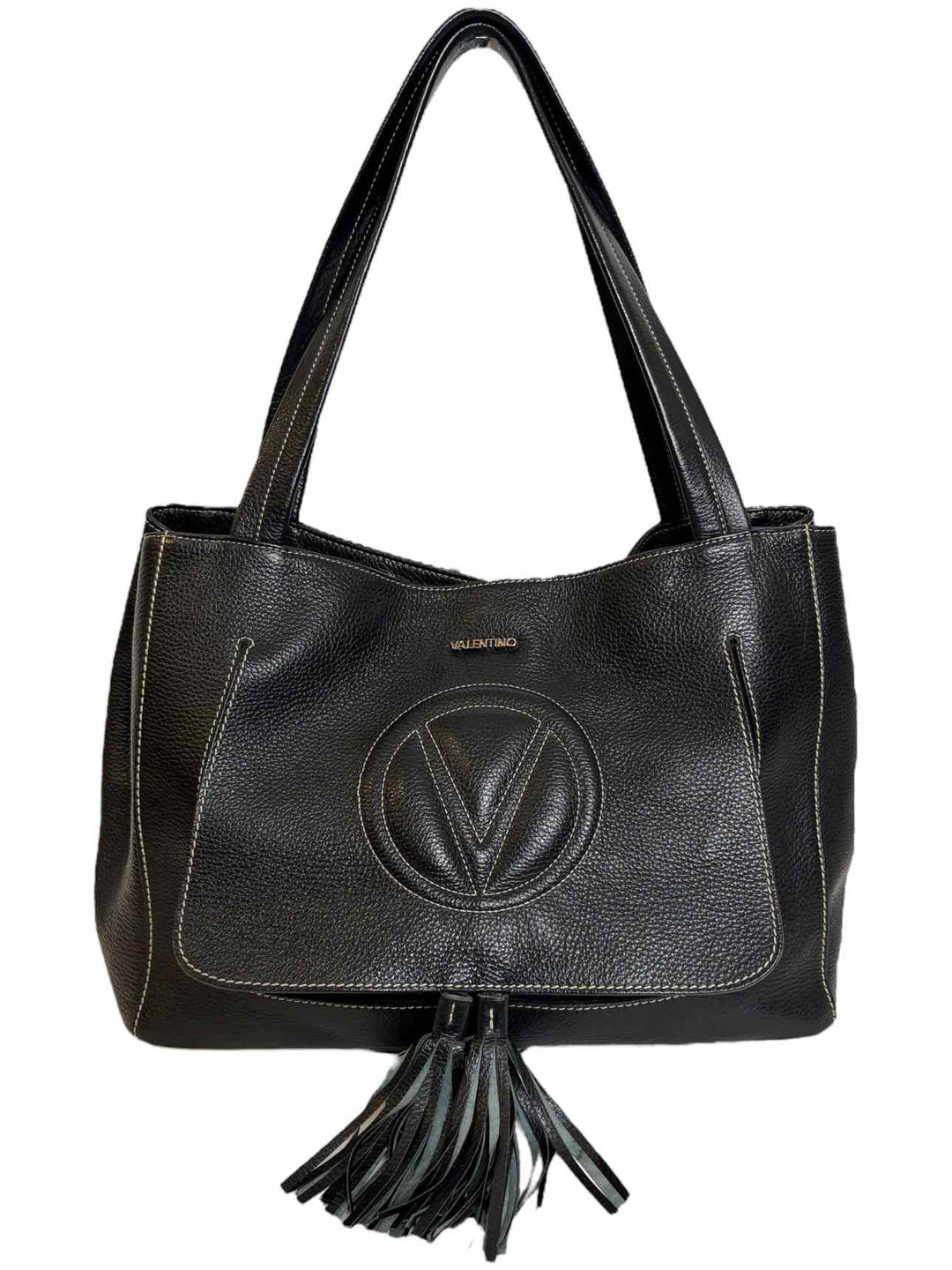 Mario Valentino Estelle Dollaro Quilted Logo Leather Purse