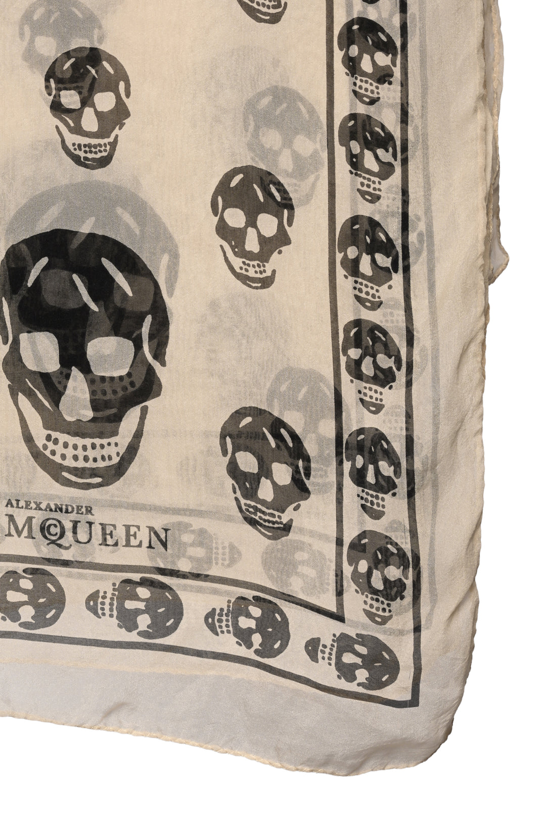Alexander Mcqueen Classic Silk Skull Scarf