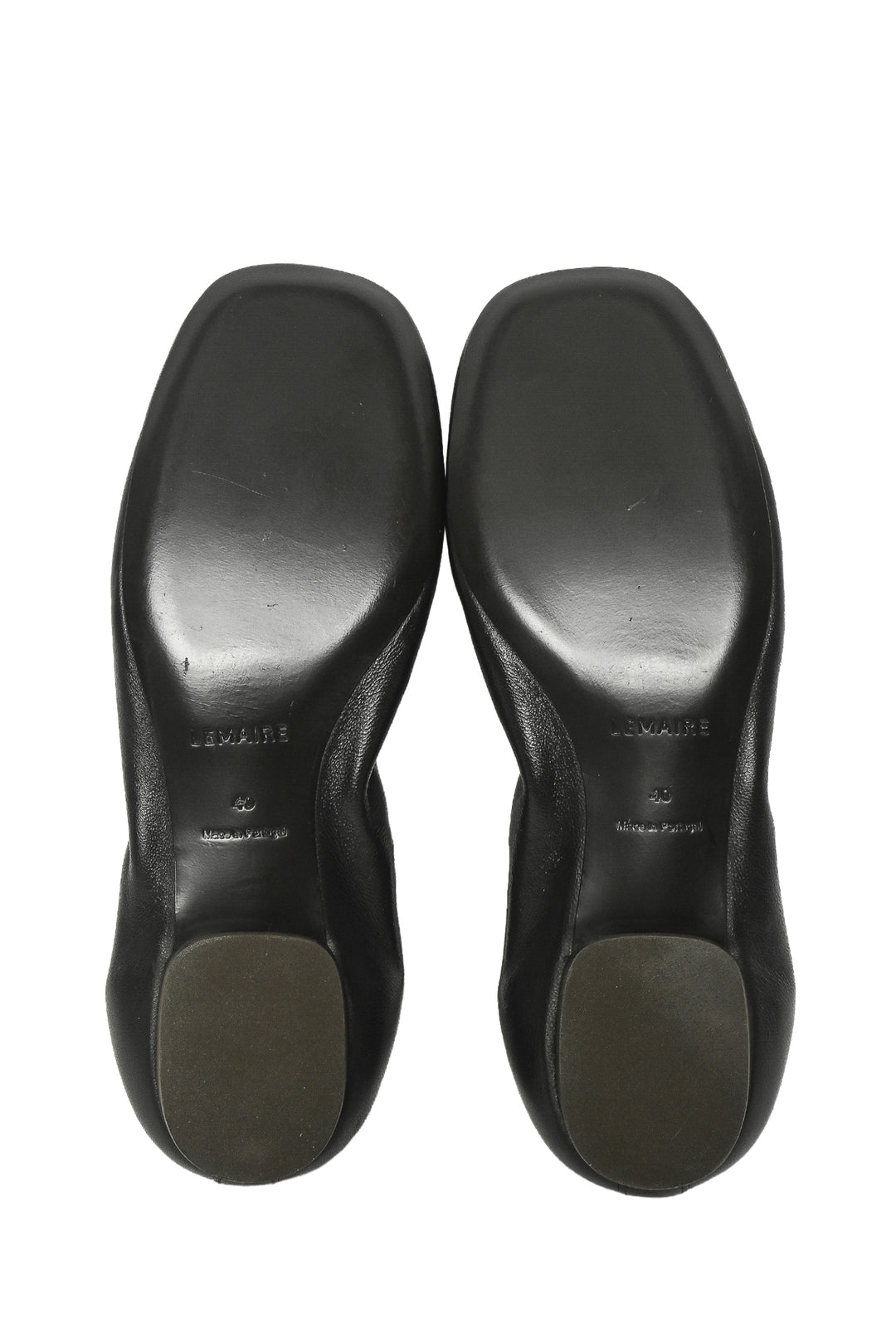 LEMAIRE Size 40 Square Toe Ballerina Flats