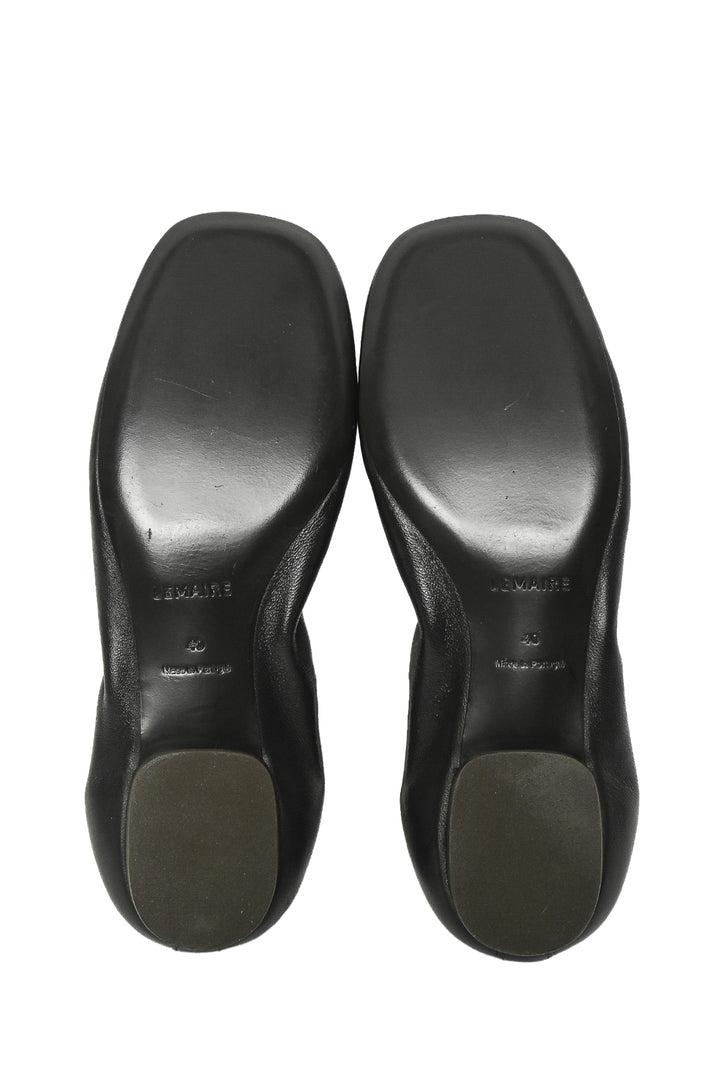 LEMAIRE Size 40 Square Toe Ballerina Flats