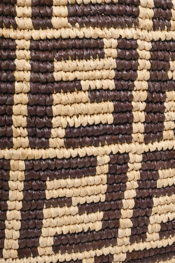 Fendi Large Roll FF Raffia Tote