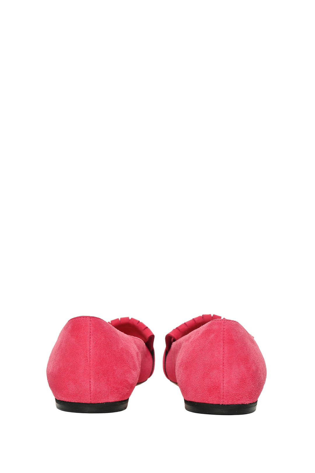 Gucci Size 37 GG Marmont Suede Fringe Flats