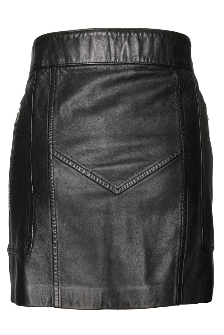 Isabel Marant Size 42 Azizae Leather Mini Skirt