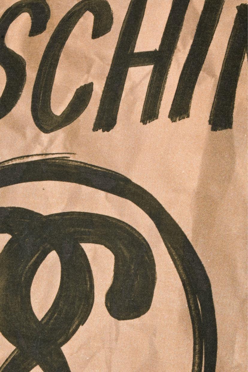 Moschino Size XXS Logo Print Bag T-Shirt