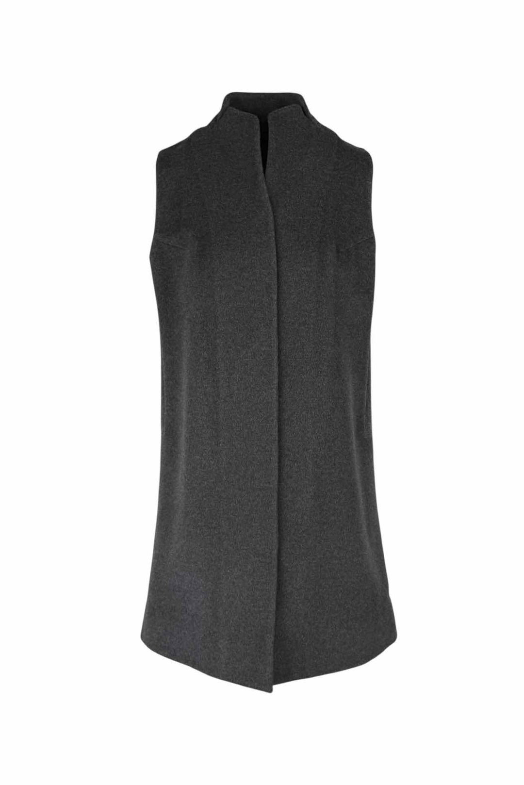 Shiatzy Chen Size 10 Wool Snap Button Long Vest