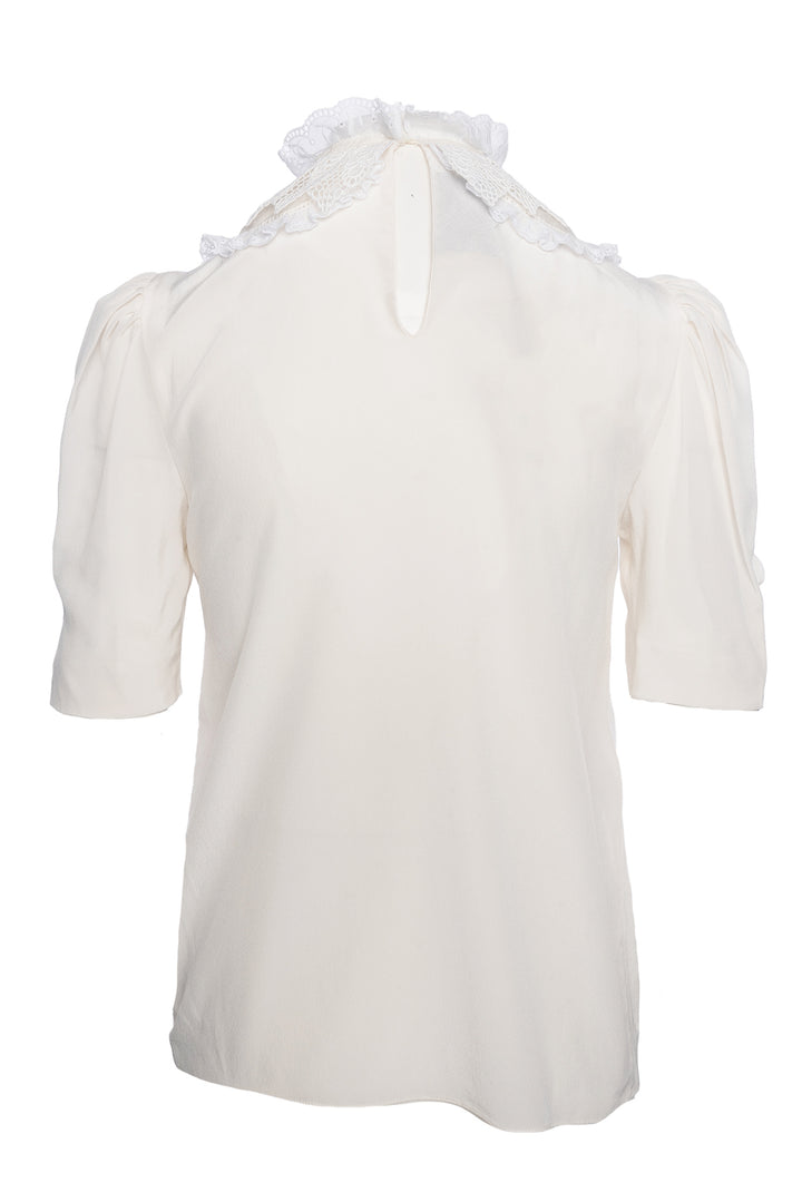 Miu Miu Size 36 Eyelet Collar Top