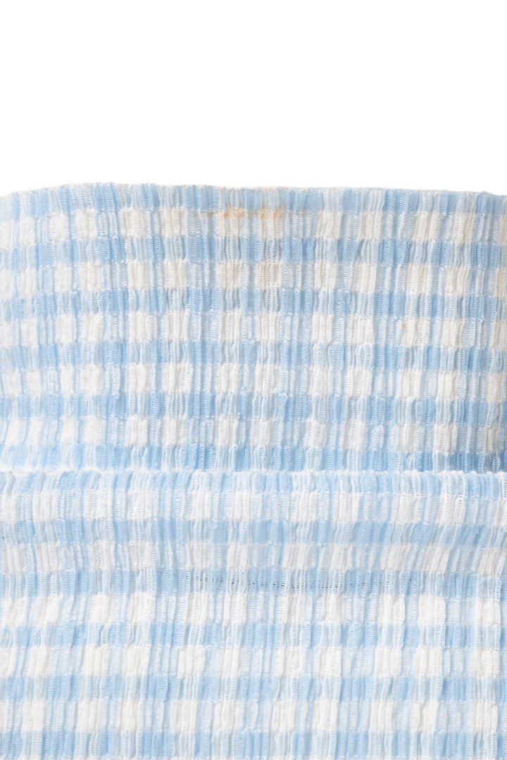 Jil Sander Size 4 Lgslv Gingham Turtleneck Tops