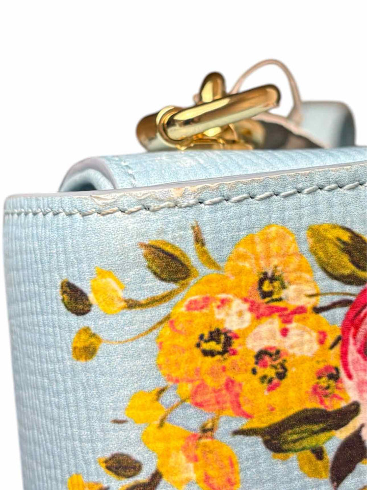Dolce & Gabbana Lucia Floral Leather Shoulder Bag Purse