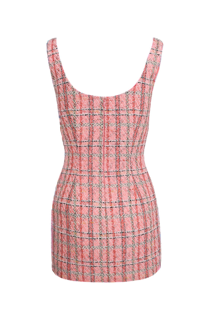 Alessandra Rich Size 40 Tweed Mini Dress