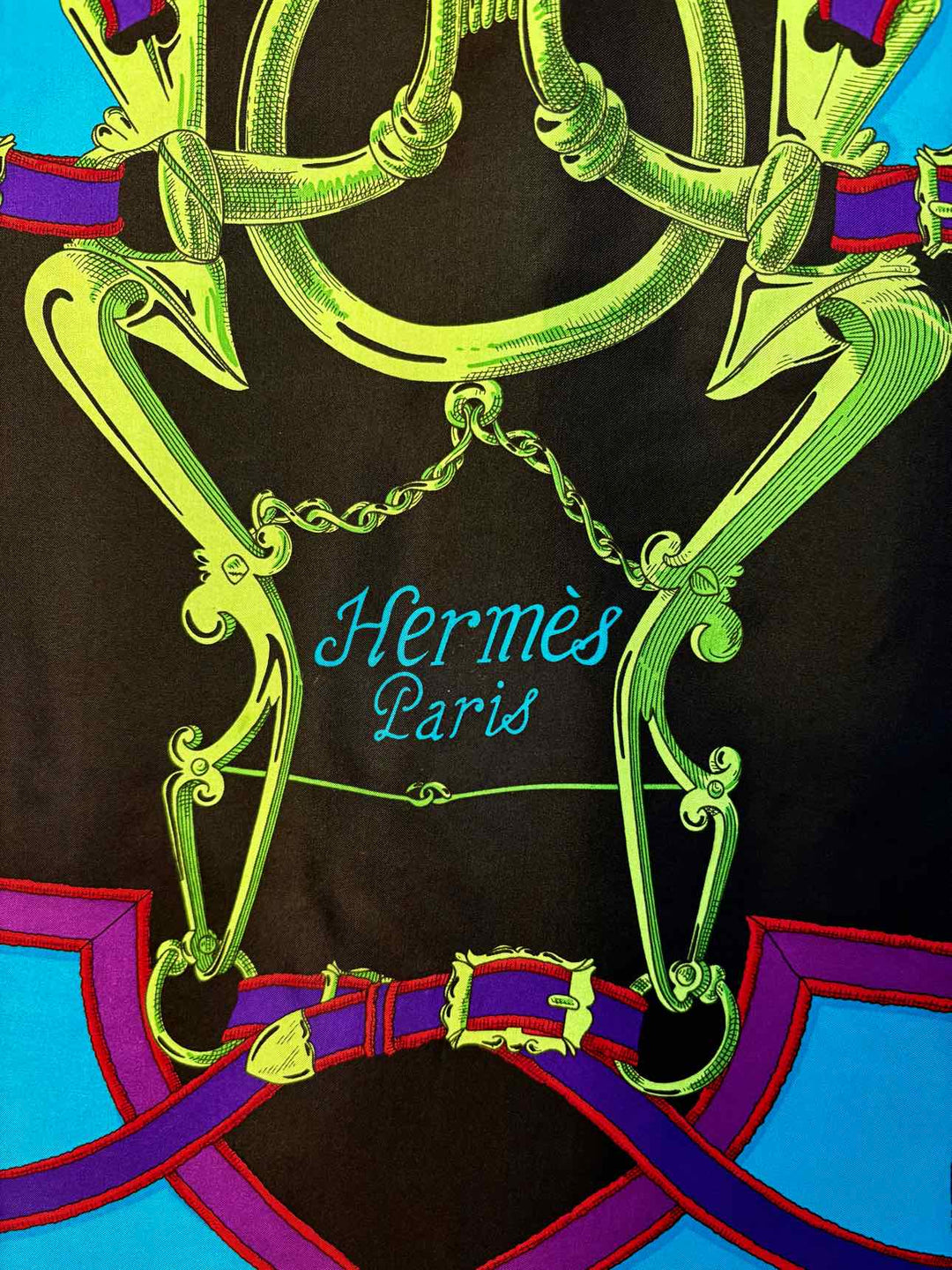 Hermes Henri d'Origny L'Instruction du Roy Size Silk Equestrian Scarf