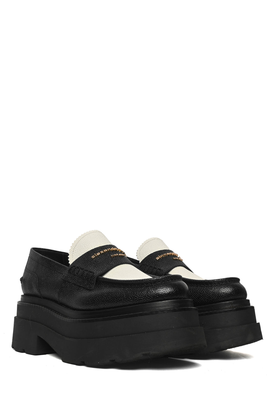 Alexander Wang Size 38.5 Carter Leather Platform Loafers