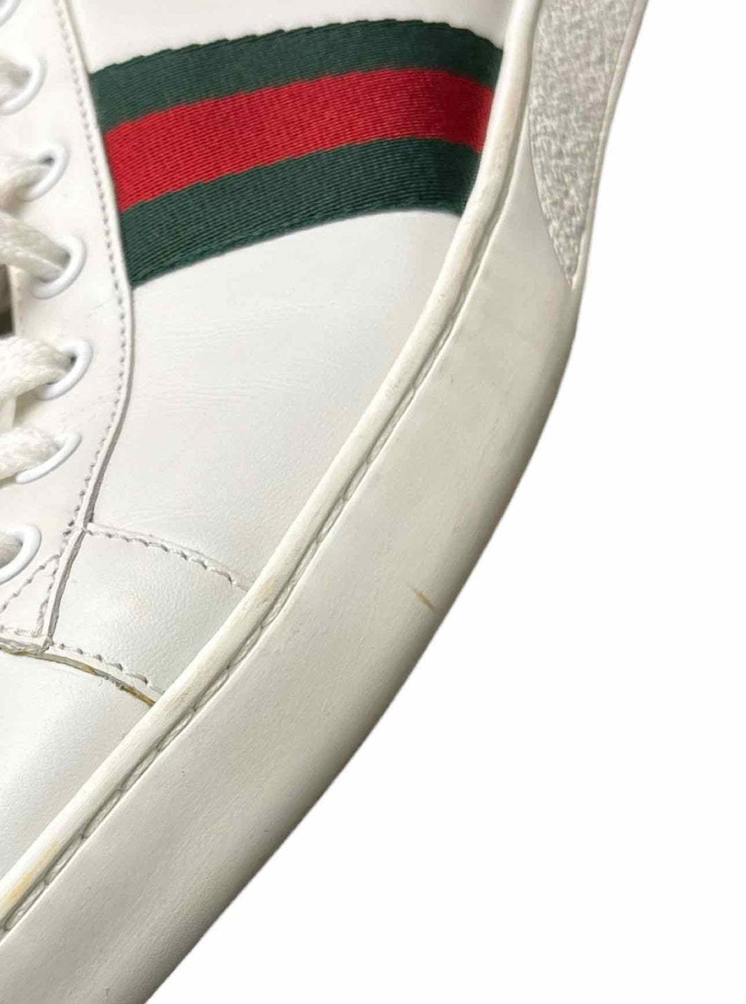 Gucci Size 39.5 Ace Leather Sneaker