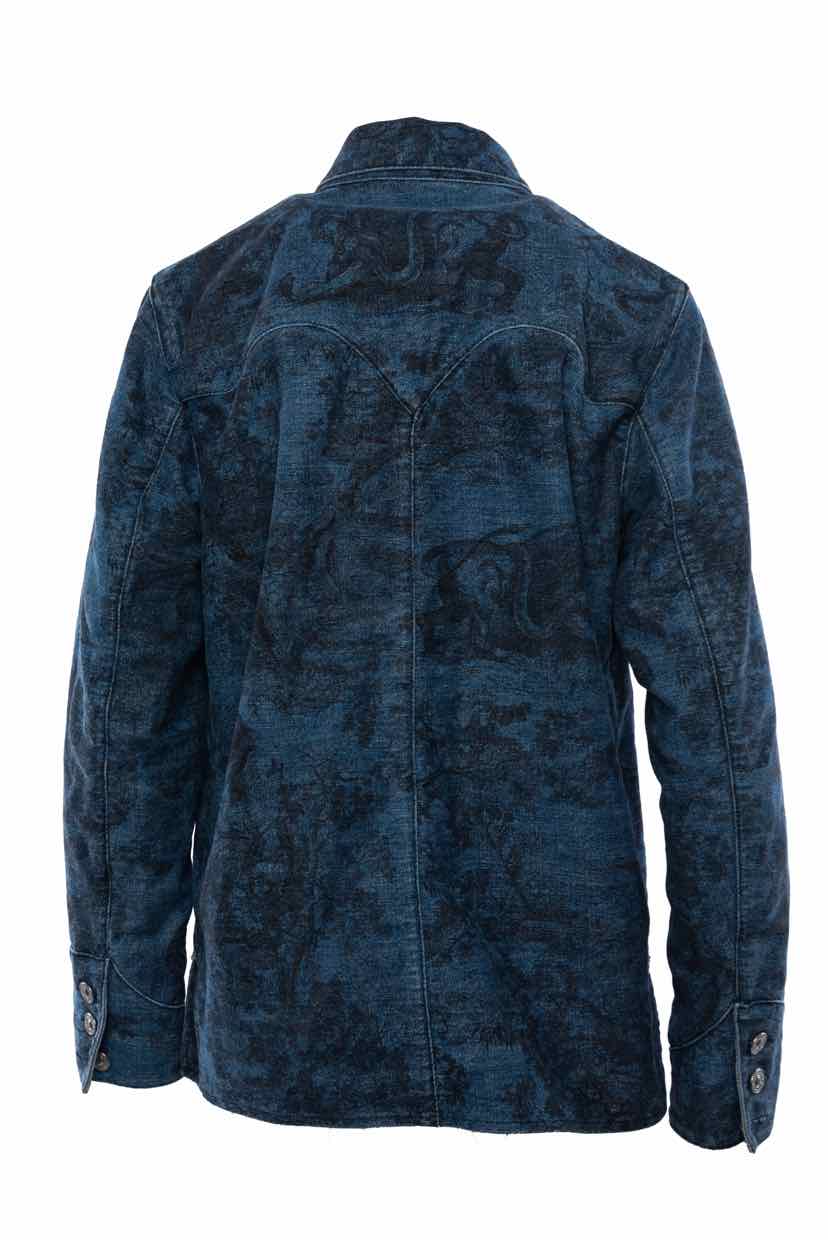 Christian Dior Size 2 2019 Printed Denim Jacket