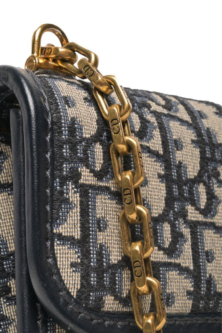 Dior 2018 Oblique DiorAddict Wallet On Chain Shoulder Bag