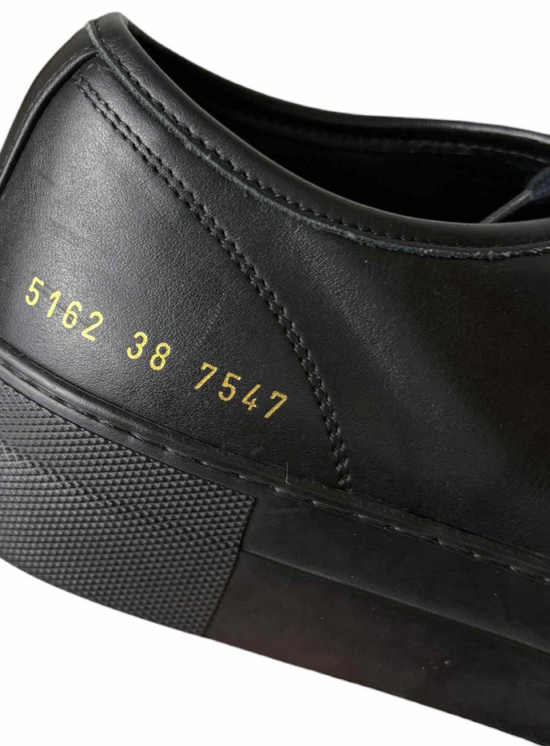 Common Projects Tournament Low Super in Leather Black Size 38 Sneaker