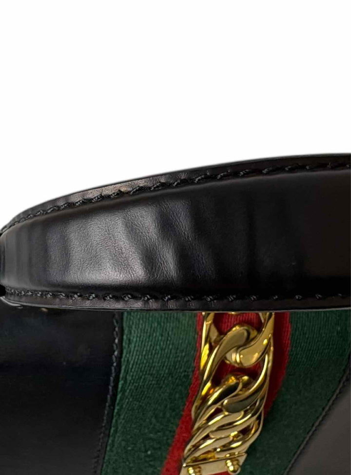 Gucci Sylvie  Mini Web Stripe Leather Purse