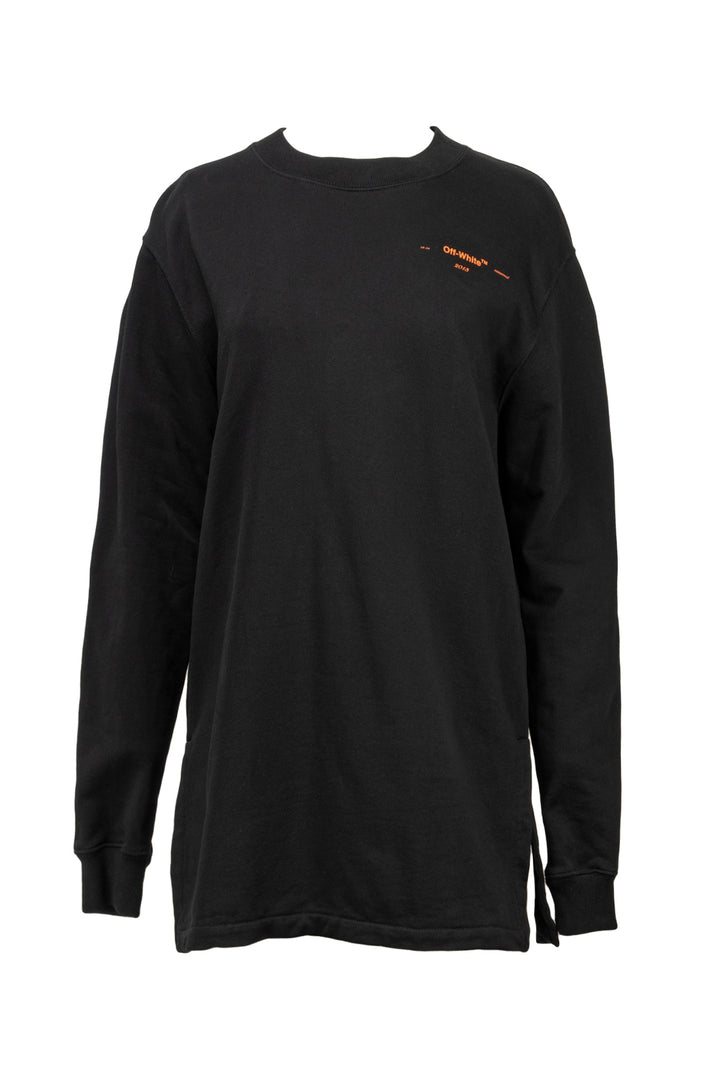 Off White Size S Beaded Embriodered Logo Sweatshirt