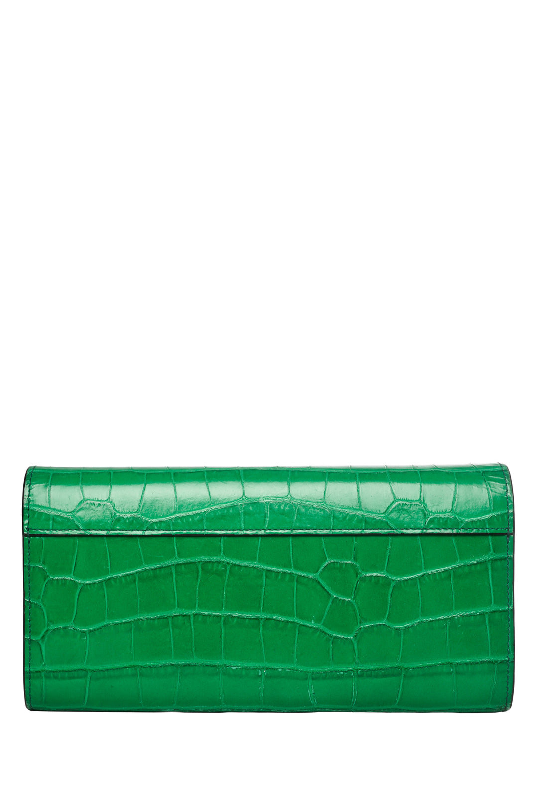 Mulberry Harlow Croc Embossed Long Wallet