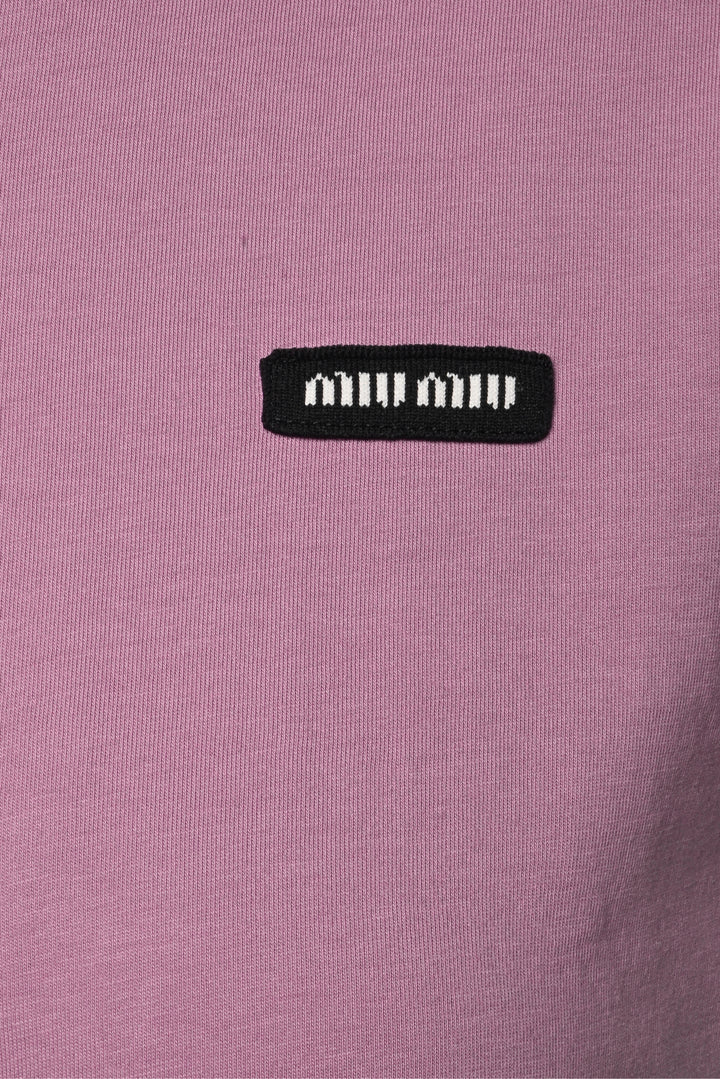 Miu Miu Size XS 2023  Logo Cotton T-Shirt