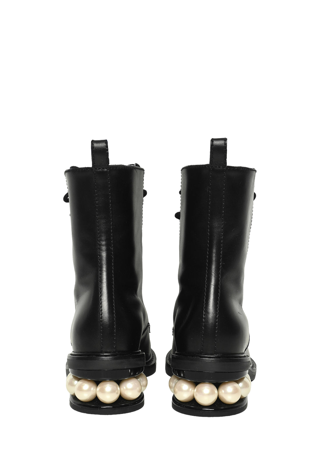 Nicholas Kirkwood Size 35 Casati Faux Pearl Combat Boots