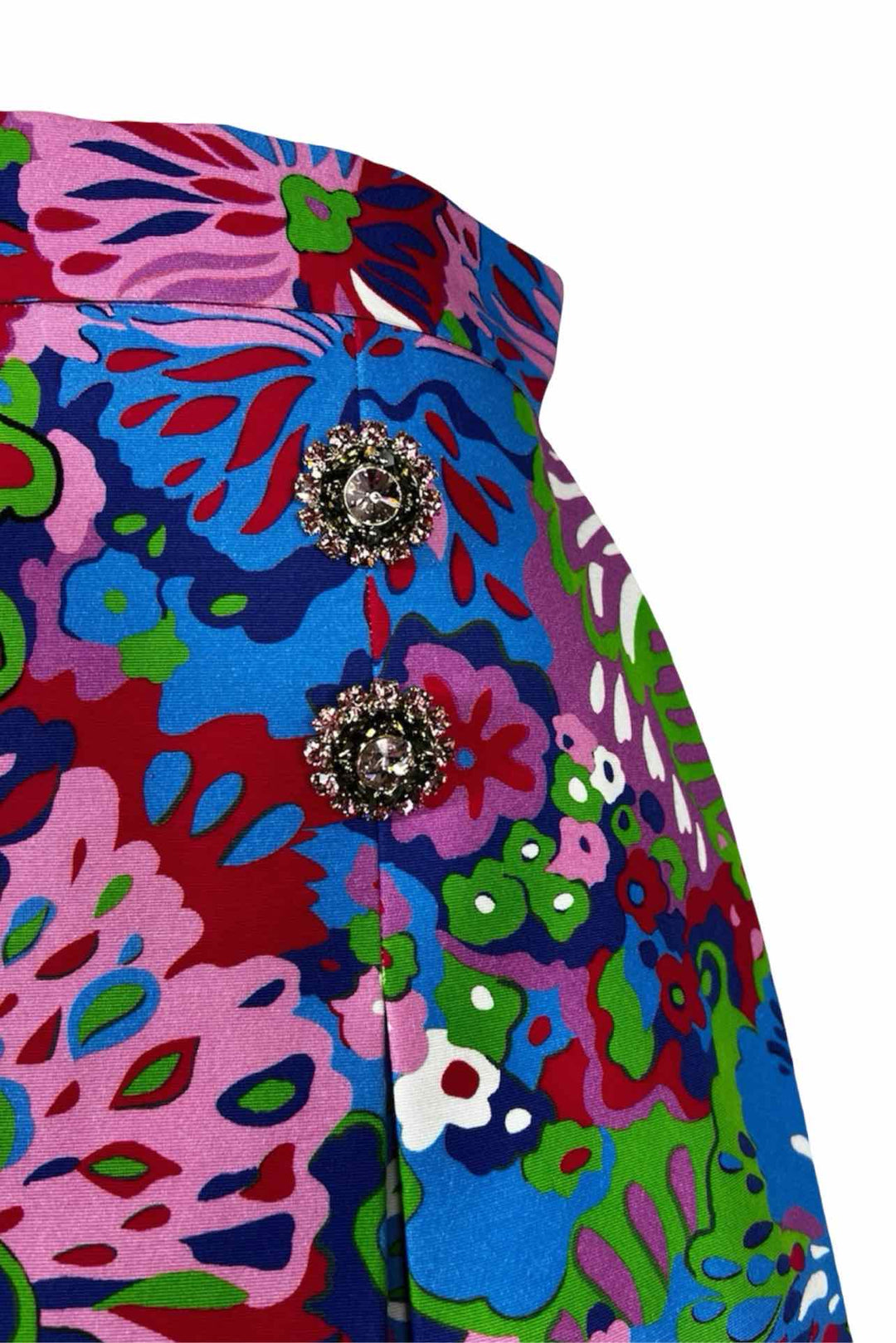 Dolce & Gabbana Size 40 Floral Print Mini Skirt