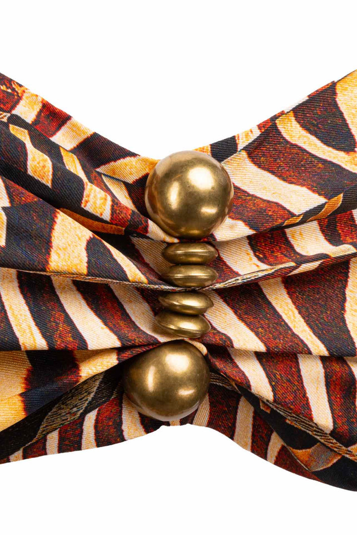 Alexis Size M Morgada Printed Georgette Midi Dress