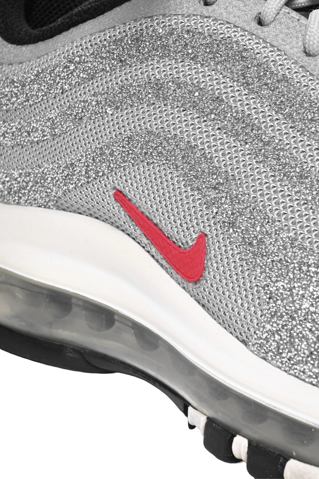 Nike Size 36.5 Air Max 97 LX Swarovski Silver Bullet Sneaker