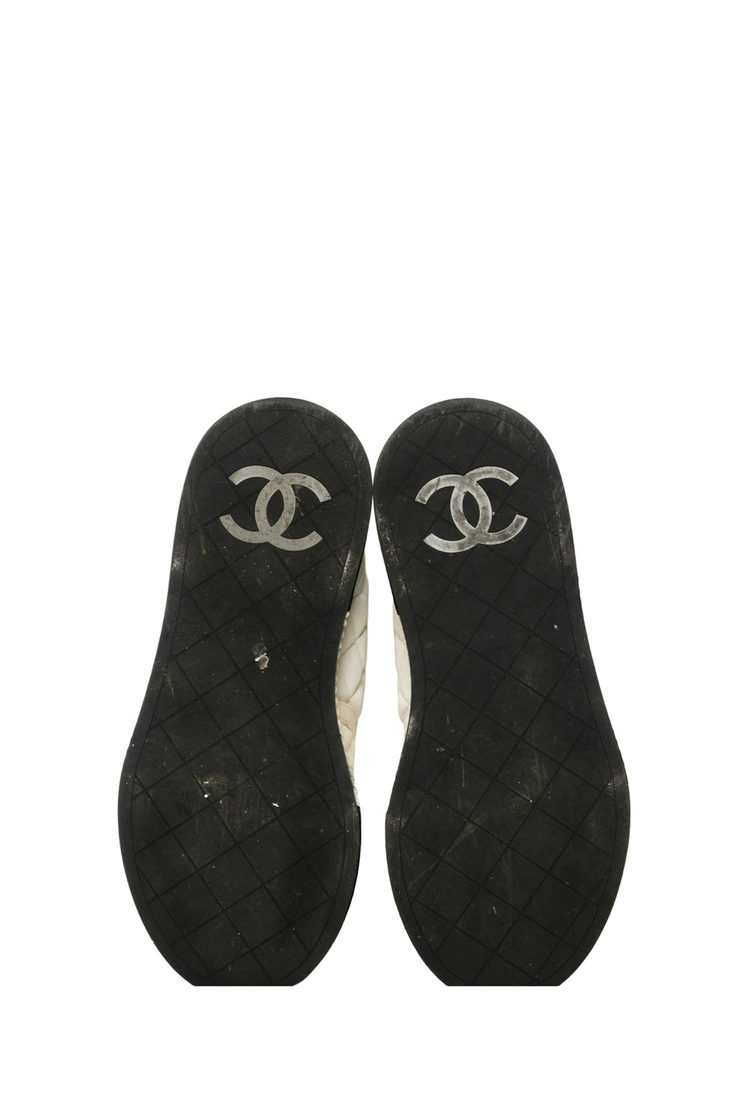 Chanel Size 36 Suede & Canvas Quilted Platform Sneaker