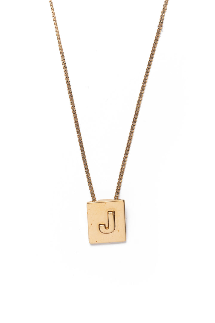 Celine Alphabet J Necklace